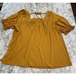 Sonoma Maternity Shirt Golden Yellow NWT Size XL